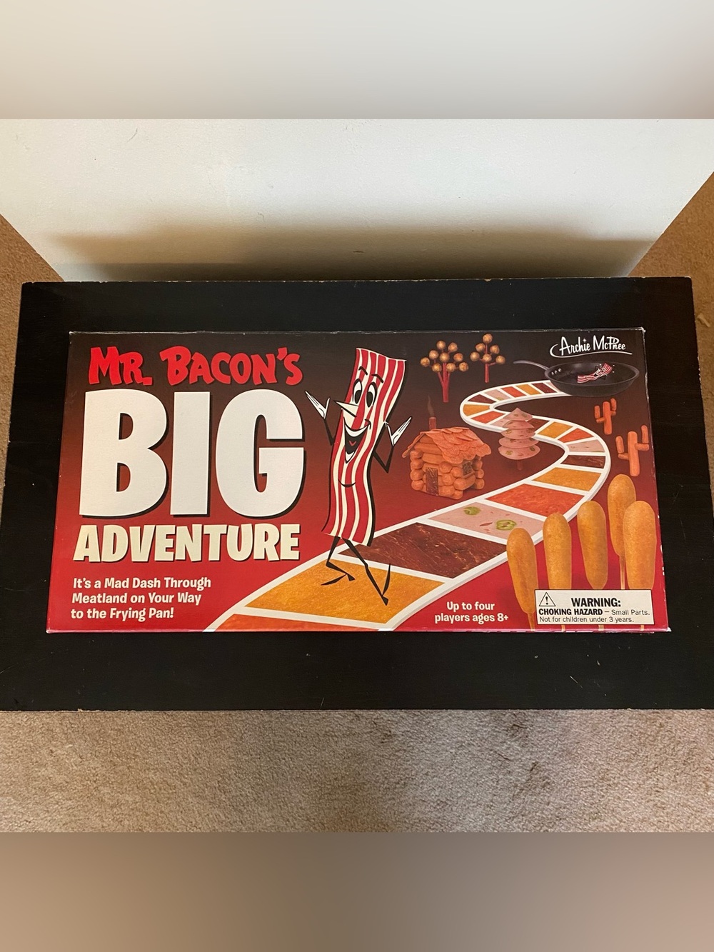 Mr. Bacon's Big Adventure Board Game 2009 Archie McPhee Bacon Lover Gift